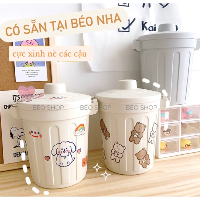 [Mã SKAMA07 giảm 8% tối đa 50K đơn 250K] Thùng rác mini , hộp đựng đồ đa năng, đựng bút , đồ dùng cá nhân