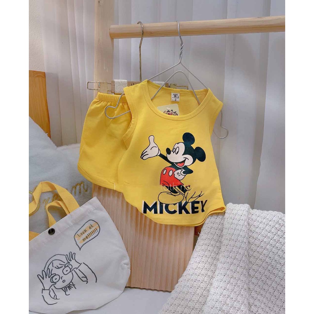 [HOT] BỘ BA LỖ CHUỘT MICKEY VÀ VỊT DAISY CHẤT COTTON MỀM MÁT CHO BÉ TRAI VÀ BÉ GÁI 8-20KG. VIDEO THẬT. XƯỞNG MAY BIBO