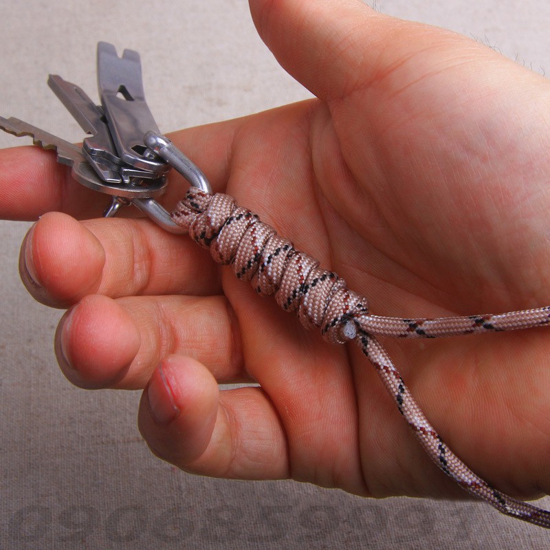 Dây paracord đeo phụ kiện dã ngoại EDC móc khóa chữ U