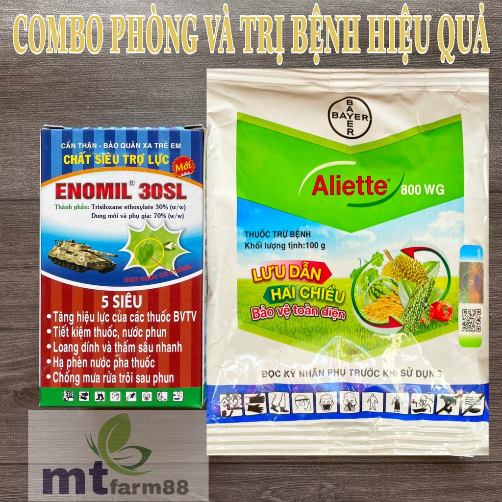 Thuốc Trừ Bệnh ALIETTE 800WG - Gói 100g - Bayer -THUỐC DIỆT NẤM KHUẨN 2 CHIỀU NGỪA HAY – DIỆT TỐT