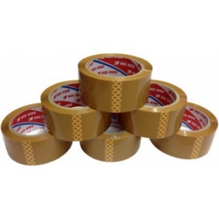 1 cây Băng keo trong 100y ( 6 cuộn) 1 kg siêu dính để dán giấy, thùng carton