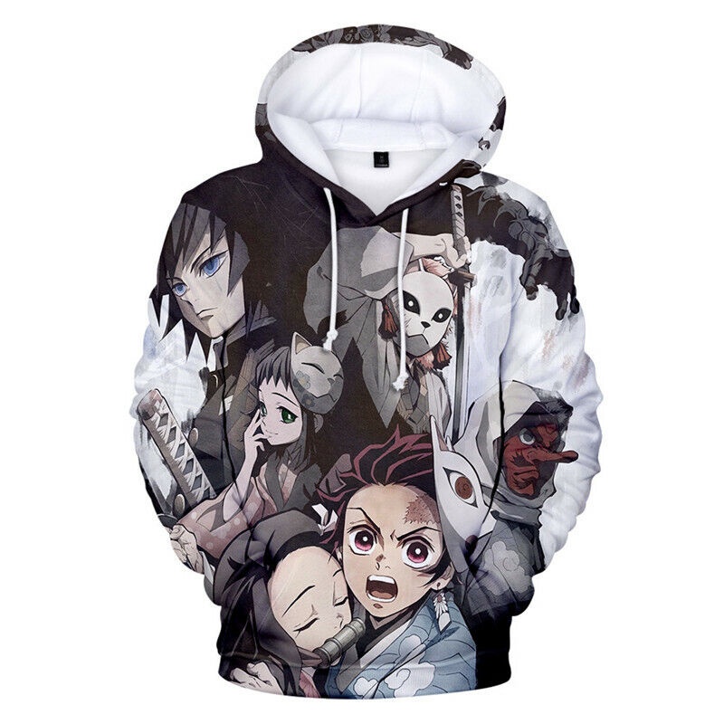 Áo Khoác Hoodie In Hình Anime Demon Slayer: Kimetsu no Yaiba