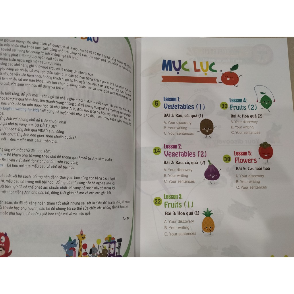 Sách - Easy english writing for kids - khu vườn của bé