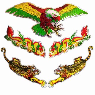 Sticker dán trang trí xe hơi hình rồng đại bàng sáng tạo