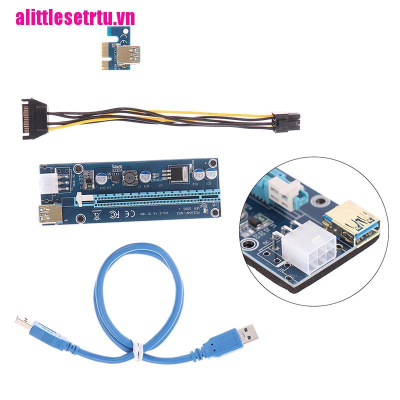 Card Mở Rộng Ver009S Usb 3.0 Pci-E Riser Express 1x Sang 16x Cho Bt