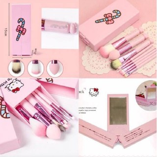 Bộ cọ trang điểm hello kitty 8 món