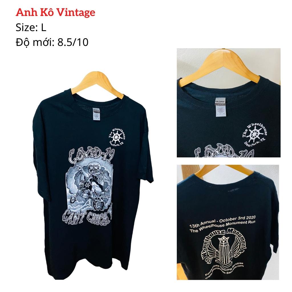 Áo thun 2hand Mỹ màu ĐEN HÀNG LOẠI 1 ĐÃ GIẶT ỦI