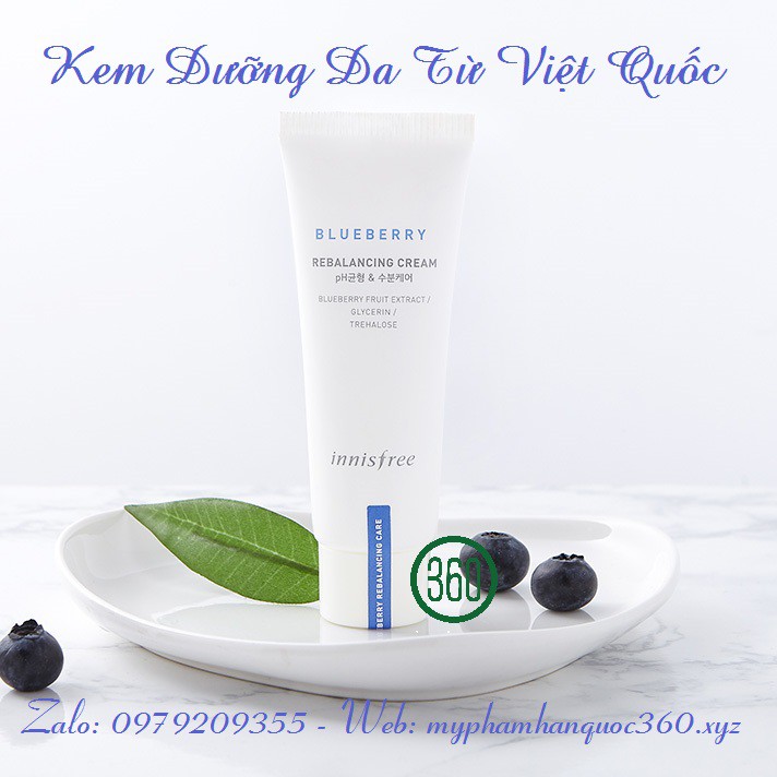 Kem Dưỡng Chiết Xuất Từ Việt Quốc Innisfree Blueberry Rebalancing Cream 50ml