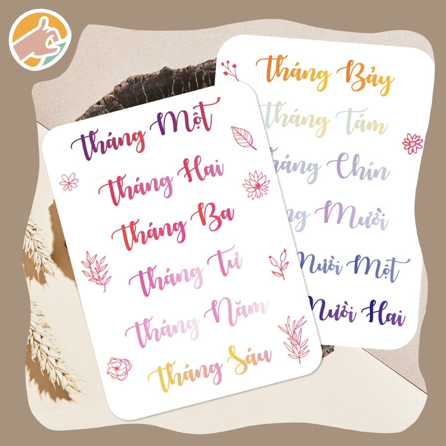 Nhãn dán sticker ngày tháng năm