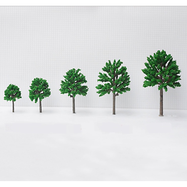 Mẫu cây tán lá rộng bằng nhựa bông màu xanh lá đậm cho các bạn trang trí tiểu cảnh, sa bàn, terrarium, DIY