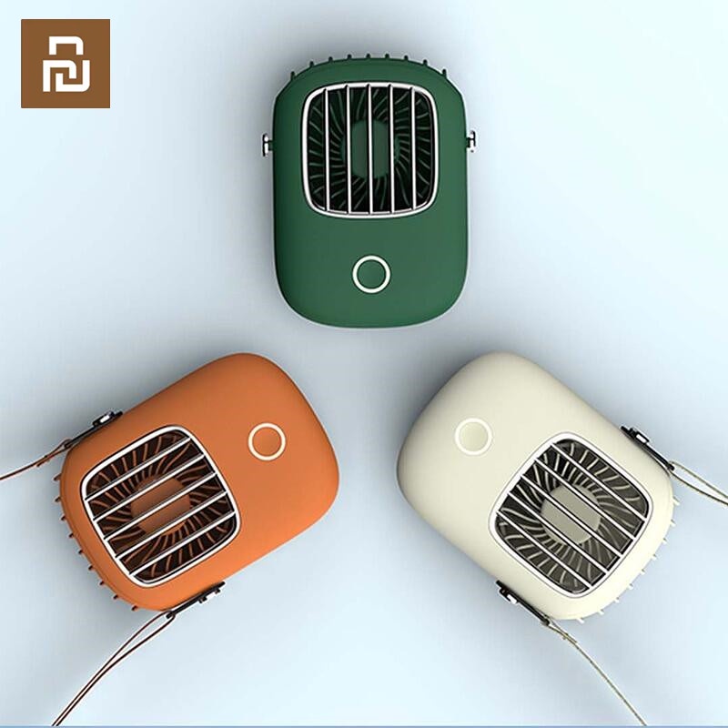 Quạt Thể Thao Xiaomi Youpin mini Cầm Tay / Đeo Cổ Sạc Cổng USB Phong Cách Retro