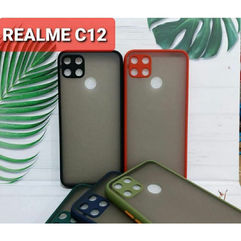 ốp nhám bảo vệ camera oppo realme C12 , C25 bảo vệ máy chống bám vân tay