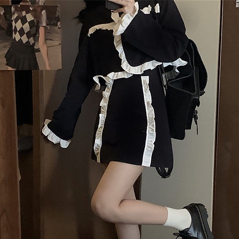 Bộ Đồ Thời Trang Mùa Thu Phối Bèo Màu Tương Phản Dễ Phối Đồ Cho Nữ