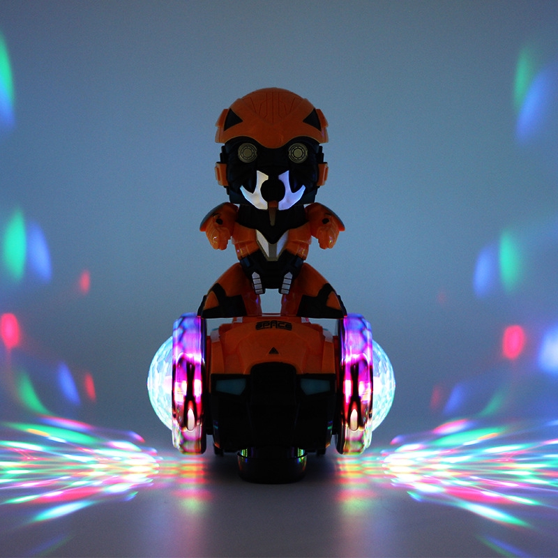 Đồ chơi robot nhảy múa trên xe cân bằng điện tử có nhạc độc đáo
