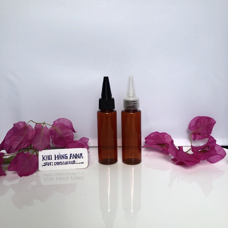 CHAI TRẮNG TRONG 30ml nhỏ thon dài - Chai nhựa Pet xịt nhỏ giọt/ xịt sương , vòi nhấn pumb, nắp bật, nắp nhôm, nhọn