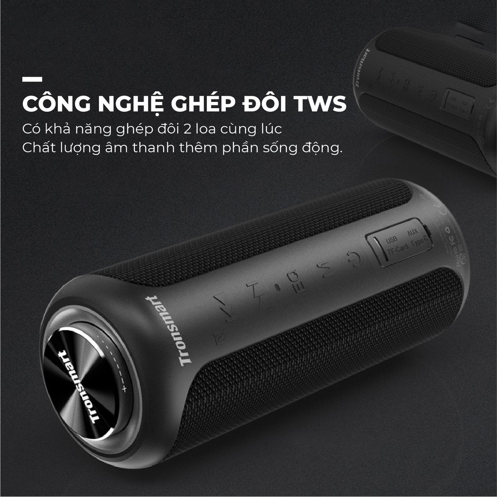 Tronsmart Element T6 Plus Upgraded Loa bluetooth 5.0 ngoài trời