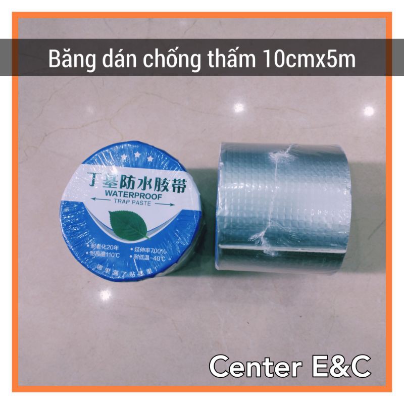 [Khổ 10cm] Băng Keo Siêu Dính Chống Dột Đa Năng , Băng Dính Chống Thấm Hà Nội