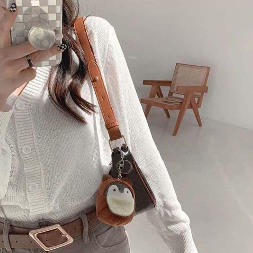 Móc Treo Chìa Khóa Xe Hơi Hình Chim Cánh Cụt Bằng Kim Loại Sáng Tạo Thời Trang