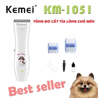 [Mã PET50K giảm 8% - tối đa 50K đơn 250K] 🙀TOP SELLER🙀 Tông đơ cắt lông chó, máy cắt tỉa lông chó mèo Kemei KM-1051