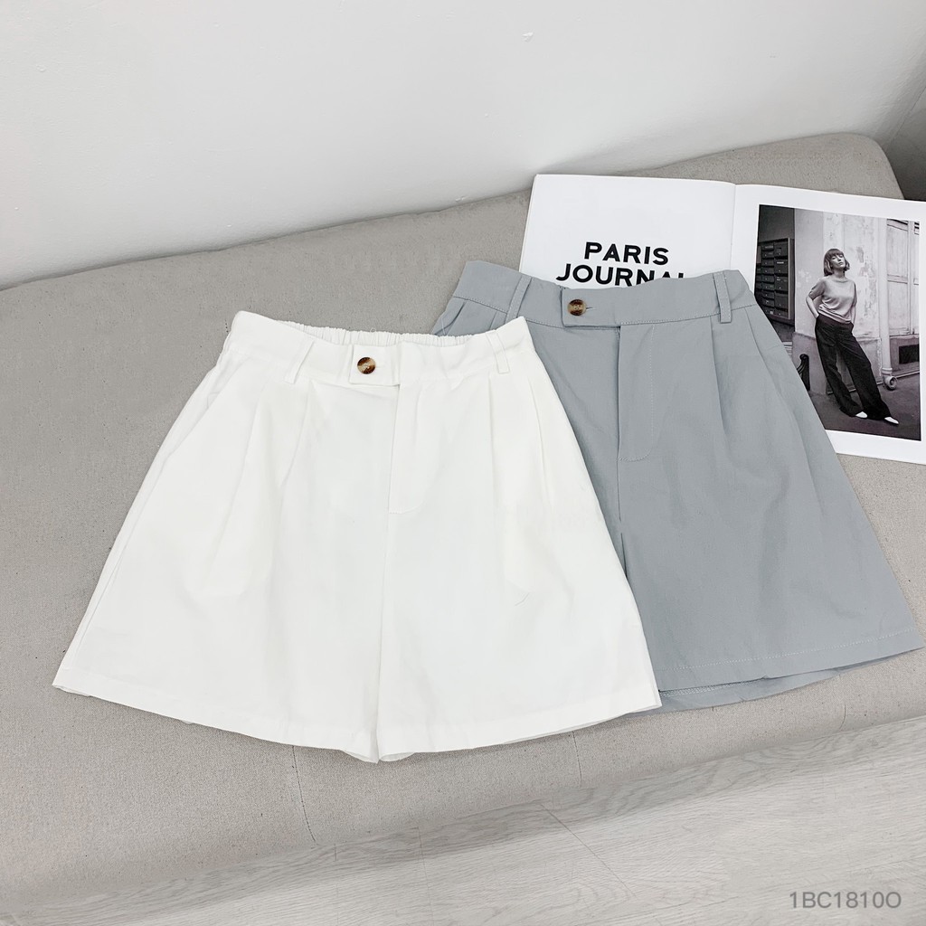 Quần sooc nữ freesize quần short đùi khuy lệch chất thô mêm Friday | BigBuy360 - bigbuy360.vn