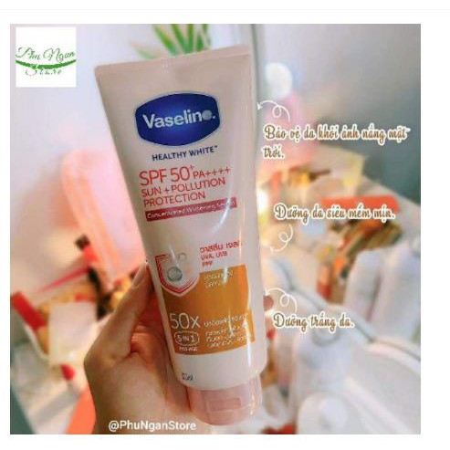 [Siêu Phẩm] Sữa Dưỡng Thể Vaseline Perfect Serum 50X Tuýp 320ml