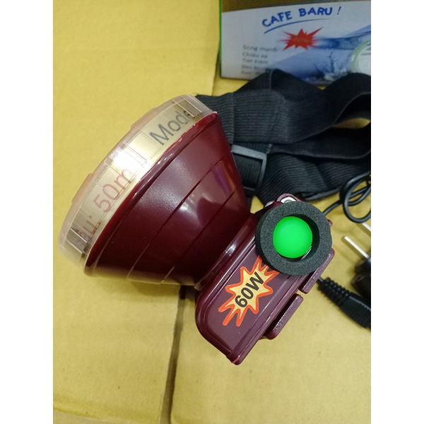 Đèn pin đội đầu siêu sáng lặn biển 50m 699, đèn soi chống nước dành cho thợ lặn KL-669 cao cấp