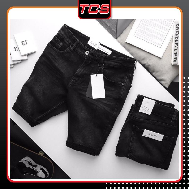Quần Short Jean Nam - Quần Bò Ngố Nam Chất Jenan Demin Co Giãn Cao Cấp TCS 1120