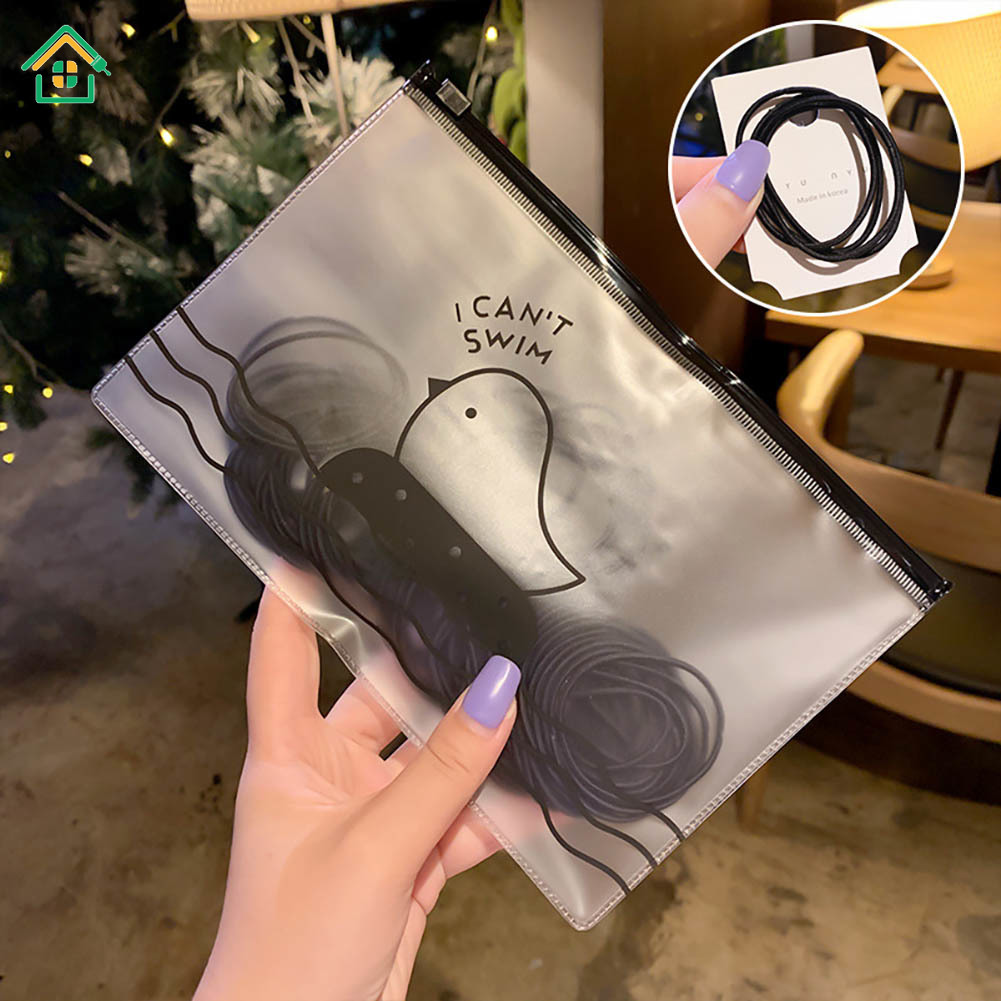 Túi 100 dây buộc tóc thời trang cho nữ