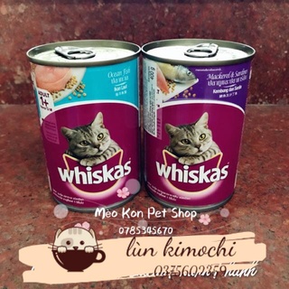 Thức ăn mèo Pate Whiskas lon cá biển 400gram