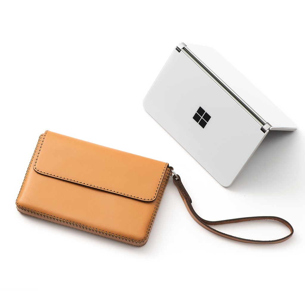 Ví da Microsoft Surface Duo - Chính hãng Khắc Tên, chất liệu da bò