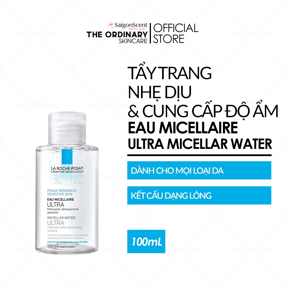 Nước tẩy trang da nhạy cảm La Roche Posay Micellar Water Ultra Sensitive Skin ( 100mL )