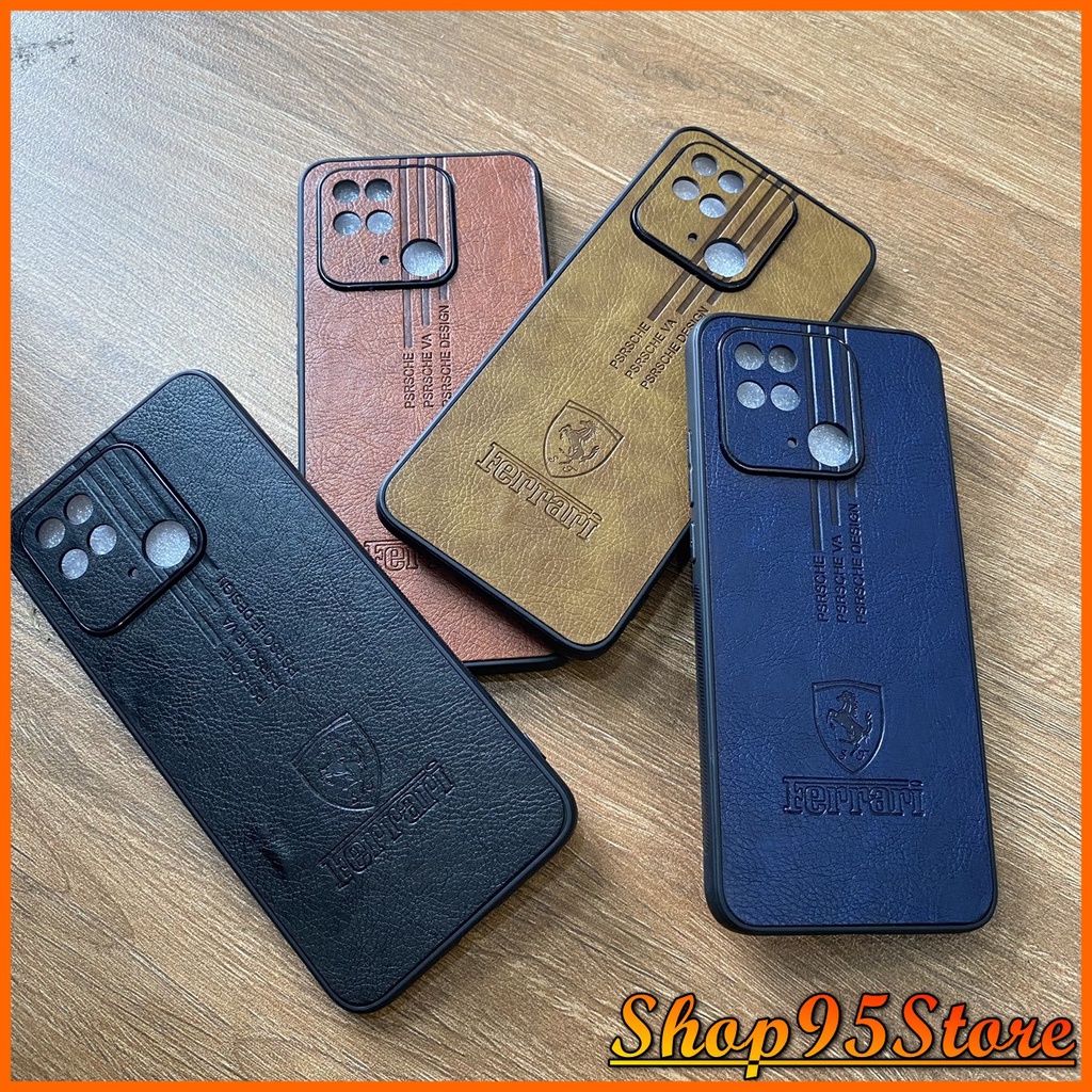 Ốp lưng da Ferari Xiaomi Redmi 10C Mi 11T Redmi 10 K40 gaming Redmi 9Tk40 pro Mi 11 Note 10 Note 10 pro