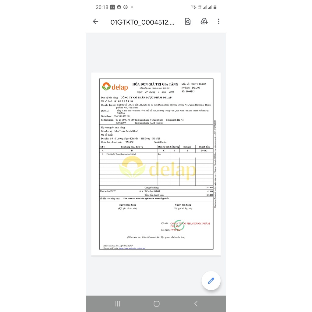 Siro giảm ho, đau họng, cảm cúm - Fitobimbi TussiFlux Junior  chai 200ml, siro Bimbi tăng sức đề kháng cho bé từ 1 tuổi