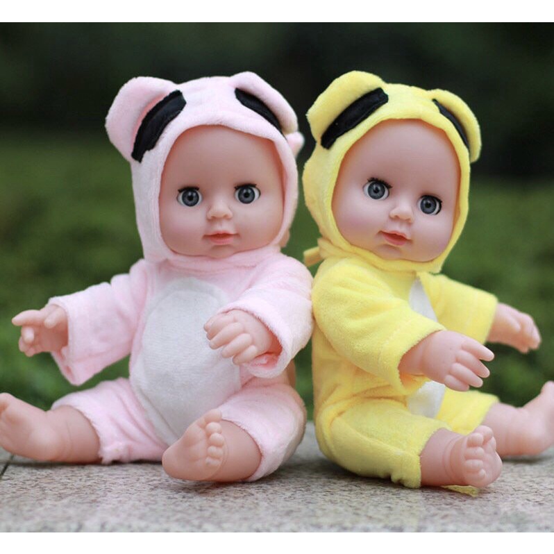Búp Bê Em Bé Silicon Trong Bộ Hình Con Vật Đáng Yêu Dành Cho Bé Trai & Bé Gái - Cao 30cm