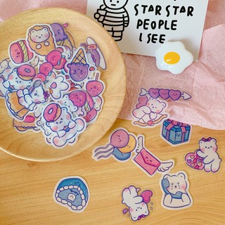 Nhãn Dán Gấu Cute, Sticker Gấu Hot Trend2020