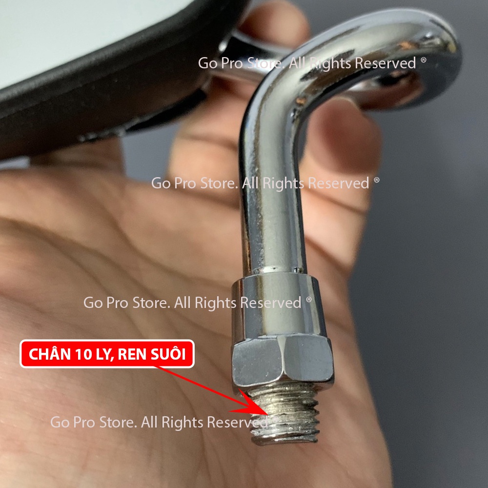 Kính Chiếu Hậu Kiểu Exciter Chân Cong Xi - KÍNH TRÁI