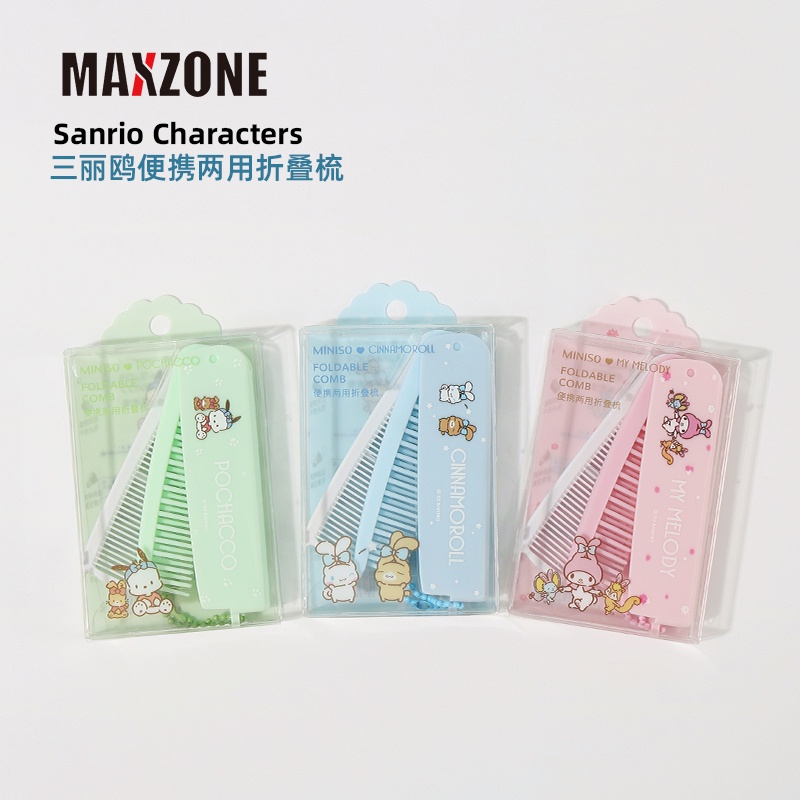 Lược Gấp Gọn Bằng Nhựa Họa Tiết Hoạt Hình Cinnamoroll My Melody 2022 Sanrioes
