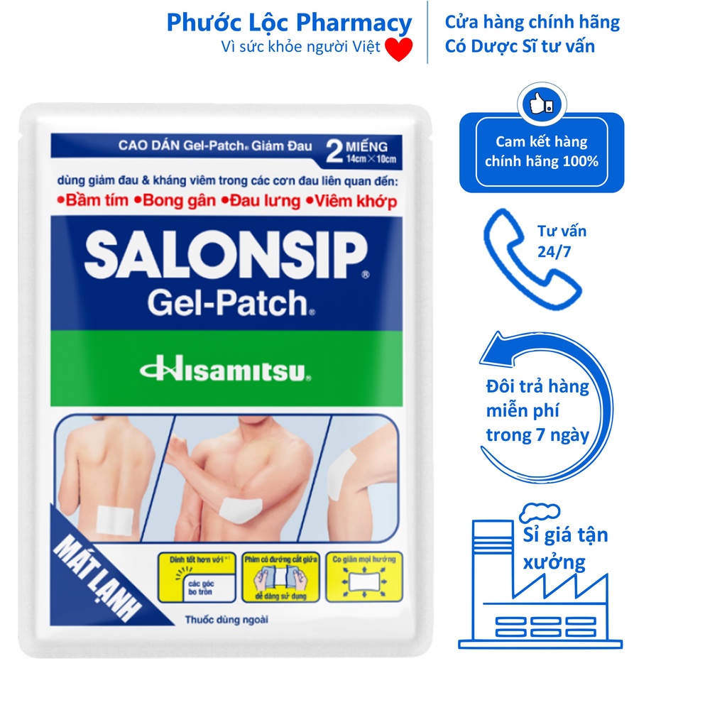 Salonpas lạnh. Miếng dán giảm đau. Cao dán.