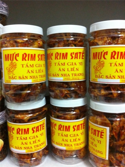 1 hũ mực rim me, mực rim sa tế Nha Trang loại 1 (Lọ 300 gram)