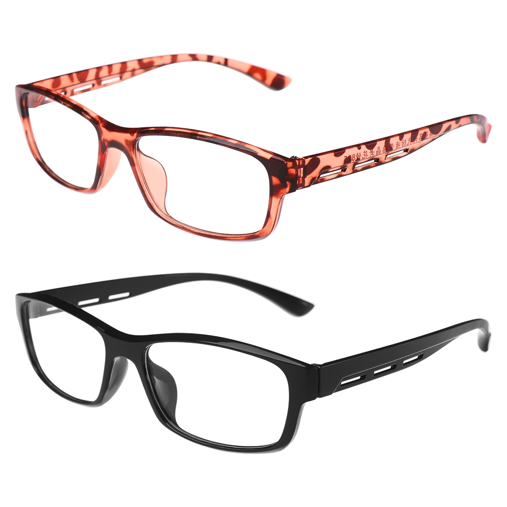 MOILY Unisex Women Men Plastic Magnifying Square Frame Hyperopia Eyewear