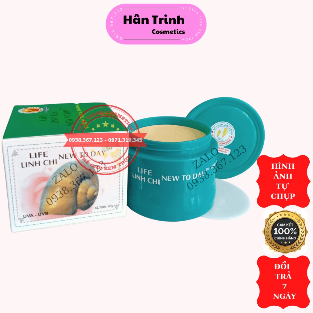 Kem Dưỡng Trắng Da Toàn Thân Ốc Sên Life Linh Chi New Today Ngân Anh Hàng Chính Hãng 90g
