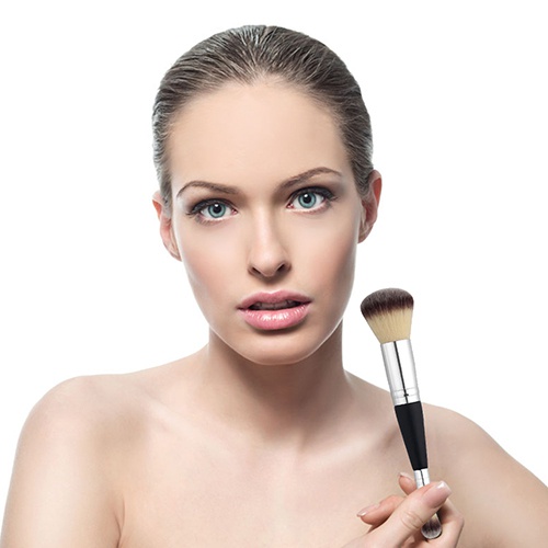 Cọ Trang Điểm Hai Đầu Tay Cầm Gỗ Lông Mềm