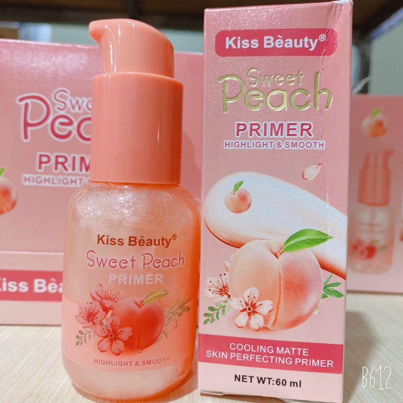 ( Chính hãng) Kem lót nhũ bóng mùi đào kiss beauty 60ml | BigBuy360 - bigbuy360.vn