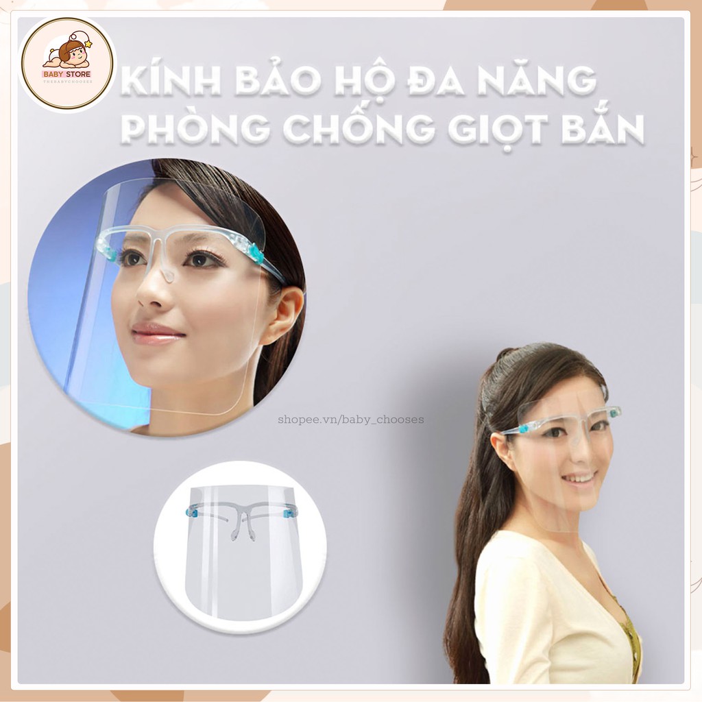 Kính Bảo Hộ Y Tế Đa Năng Phòng Chống Giọt Bắn - Kính chống giọt bắn có size trẻ em