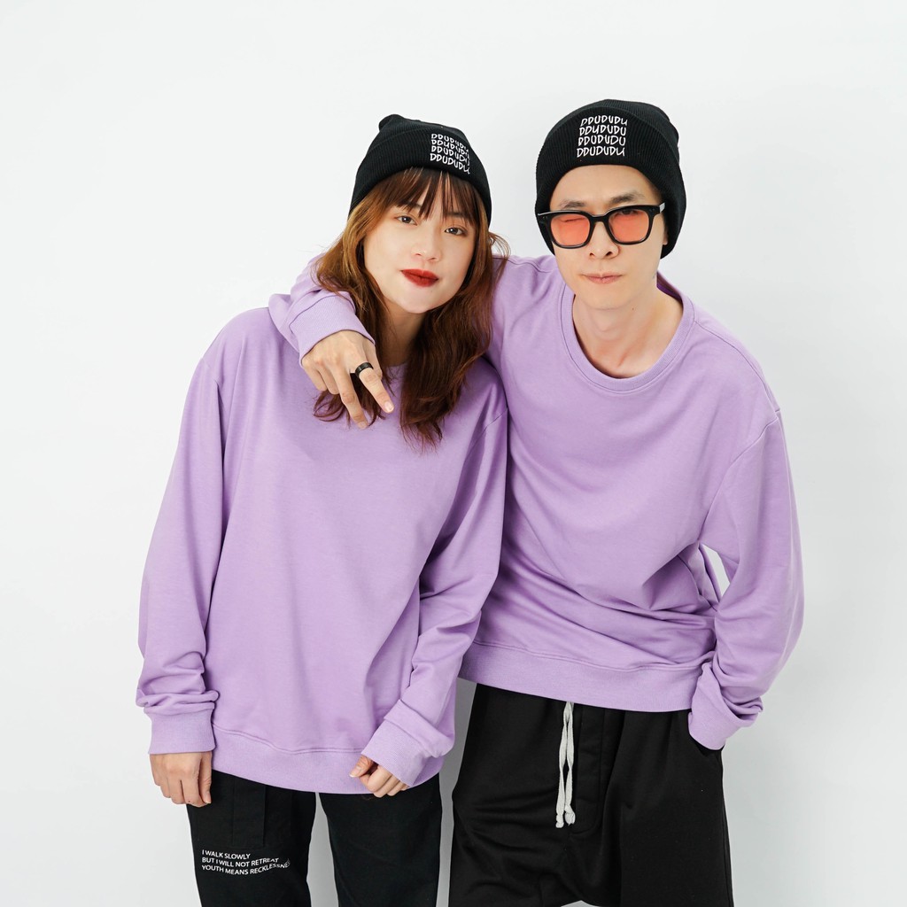 Áo dài tay trơn NỈ DA CÁ Unisex N7 Basic Sweater Ulzzang cặp đôi nam nữ form rộng oversize Hàn Quốc | BigBuy360 - bigbuy360.vn
