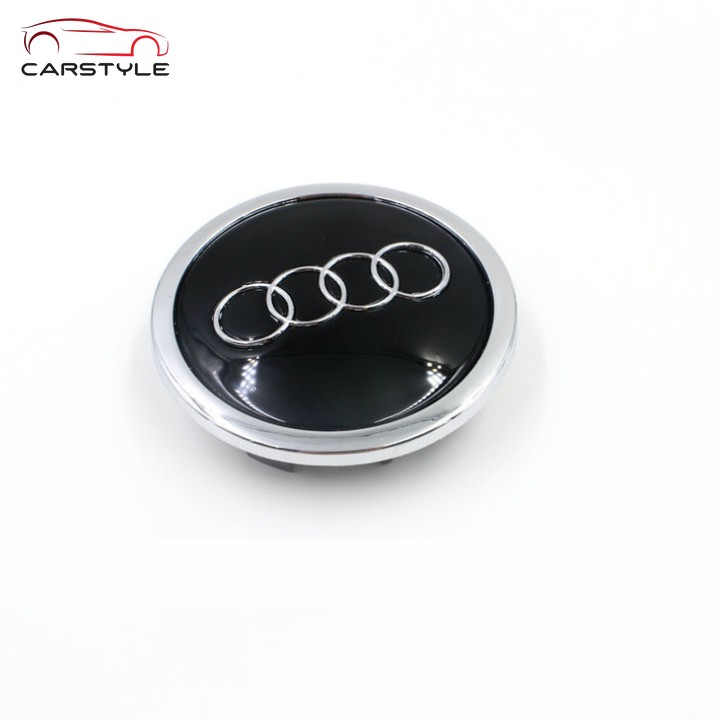 Logo chụp mâm bánh xe ô tô Audi Q7 AUD77 đường kính 77cm A1 A3 A4 A5 A6 A7 A8 Q3 Q5 Q7 Q2