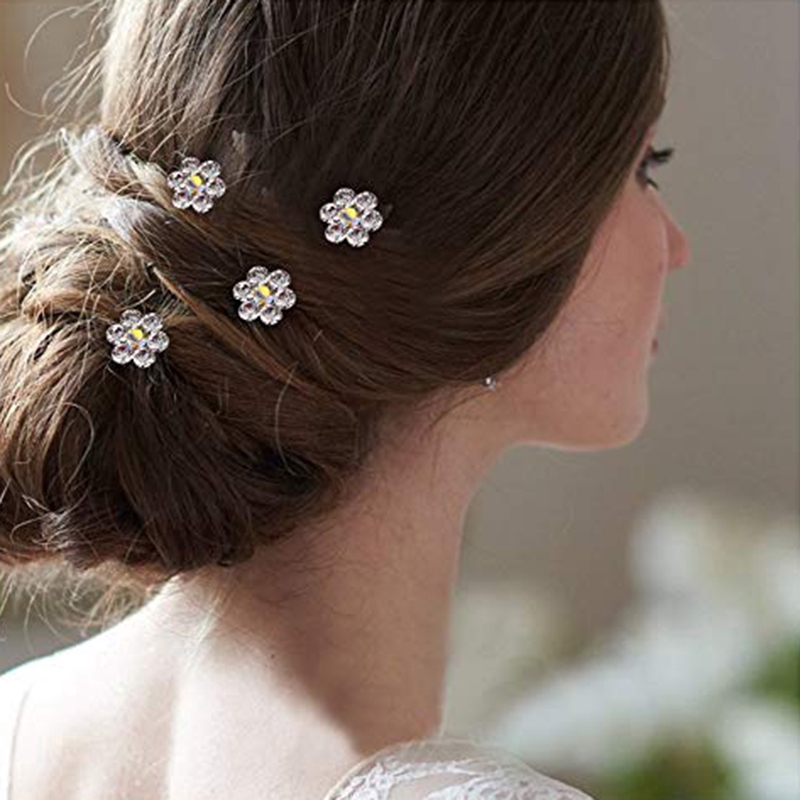 Bộ 12 kẹp tóc trang trí kiểu tóc cho cô dâu thời trang