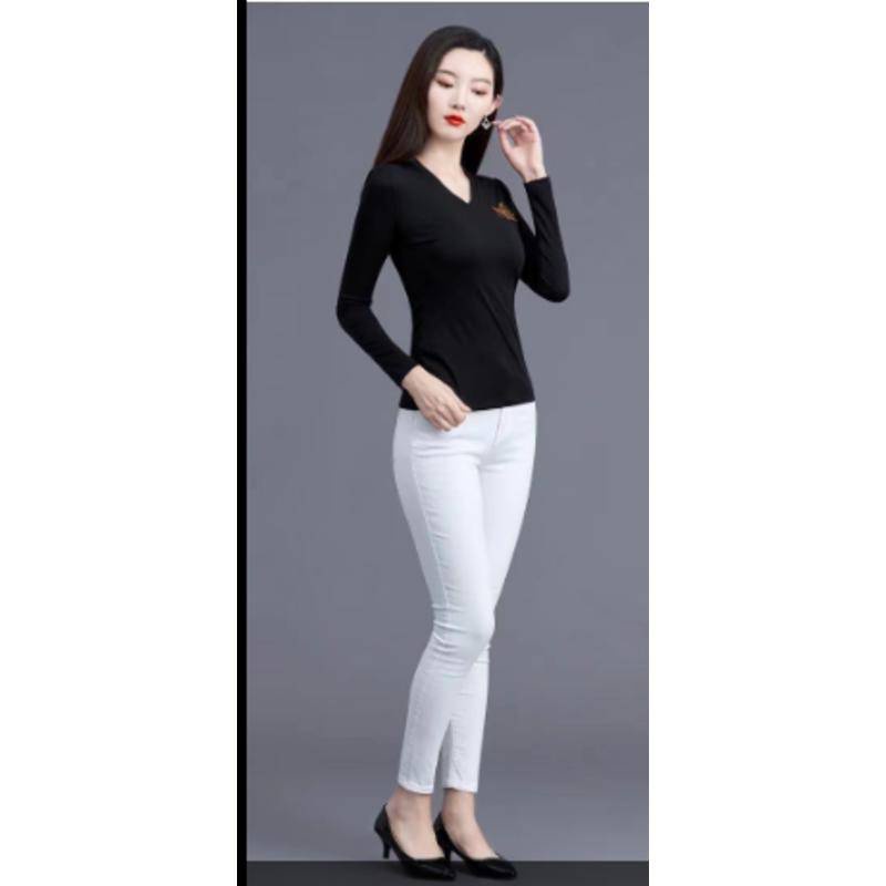 Áo thun tay dài plus size cho phụ nữ trung niên