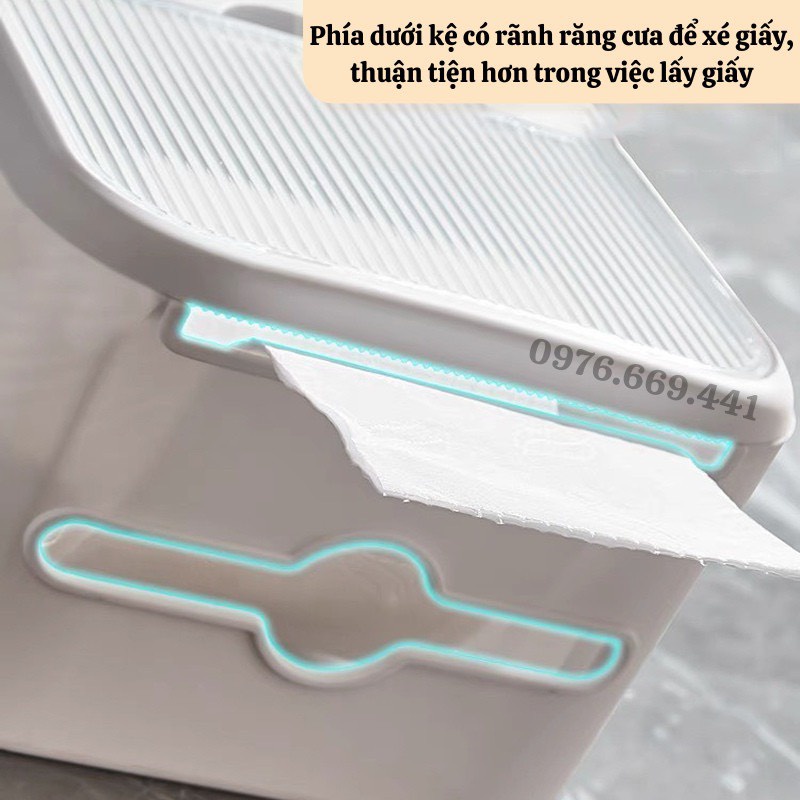 Hộp Đựng Giấy Vệ Sinh Nhà Tắm Hộp Giấy Vệ Sinh Dán Tường Thiết Bị Nhà Tắm Chống Thấm Nước Gia Dụng Thông Minh ASAKI