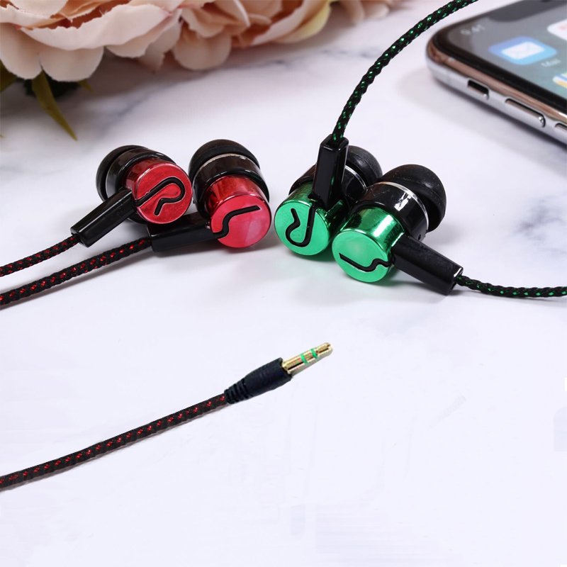Tai Nghe Nhạc Mp3 Dạng Dây Bện Tiện Dụng Chất Lượng Cao